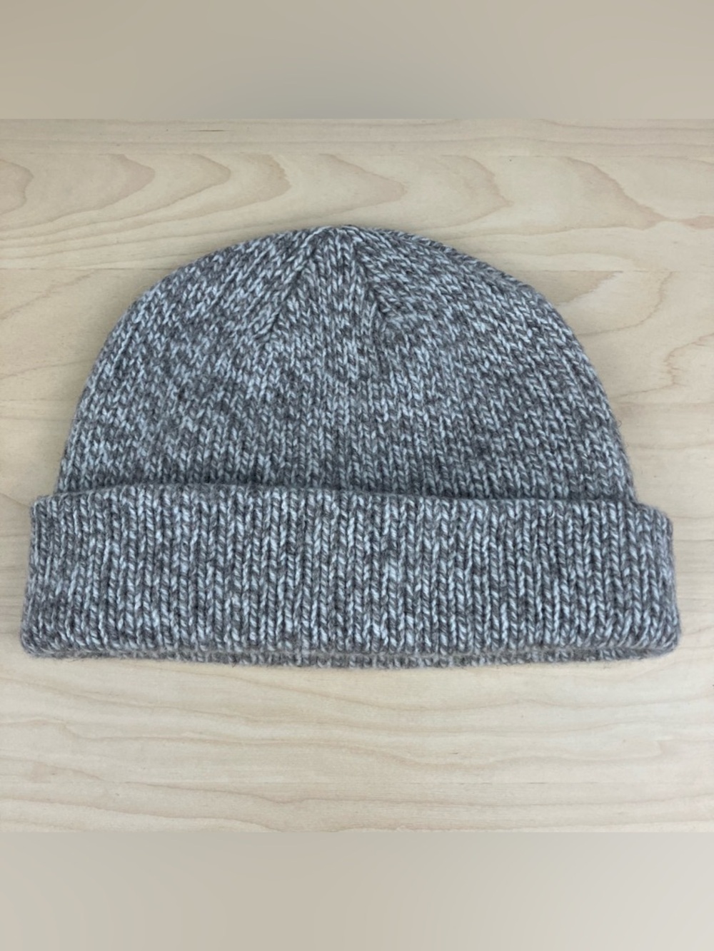 L.L. Bean 100% Lambswool Winter Beanie Hat Oatmeal Beige OSFA - Picture 3 of 9